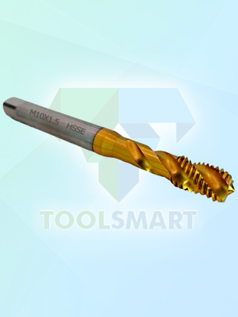 Метчик машинный с винтовой канавкой DIN 371 C35 HSSE TiN M10
