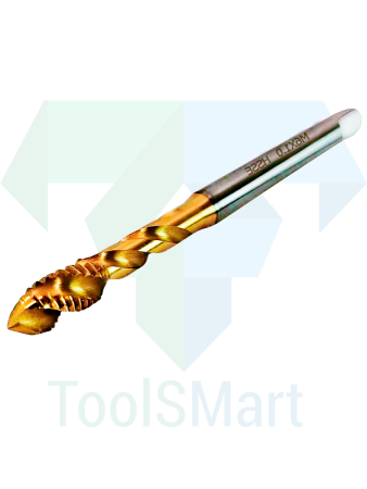 Метчик машинный с винтовой канавкой DIN 371 C35 HSSE TiN M6